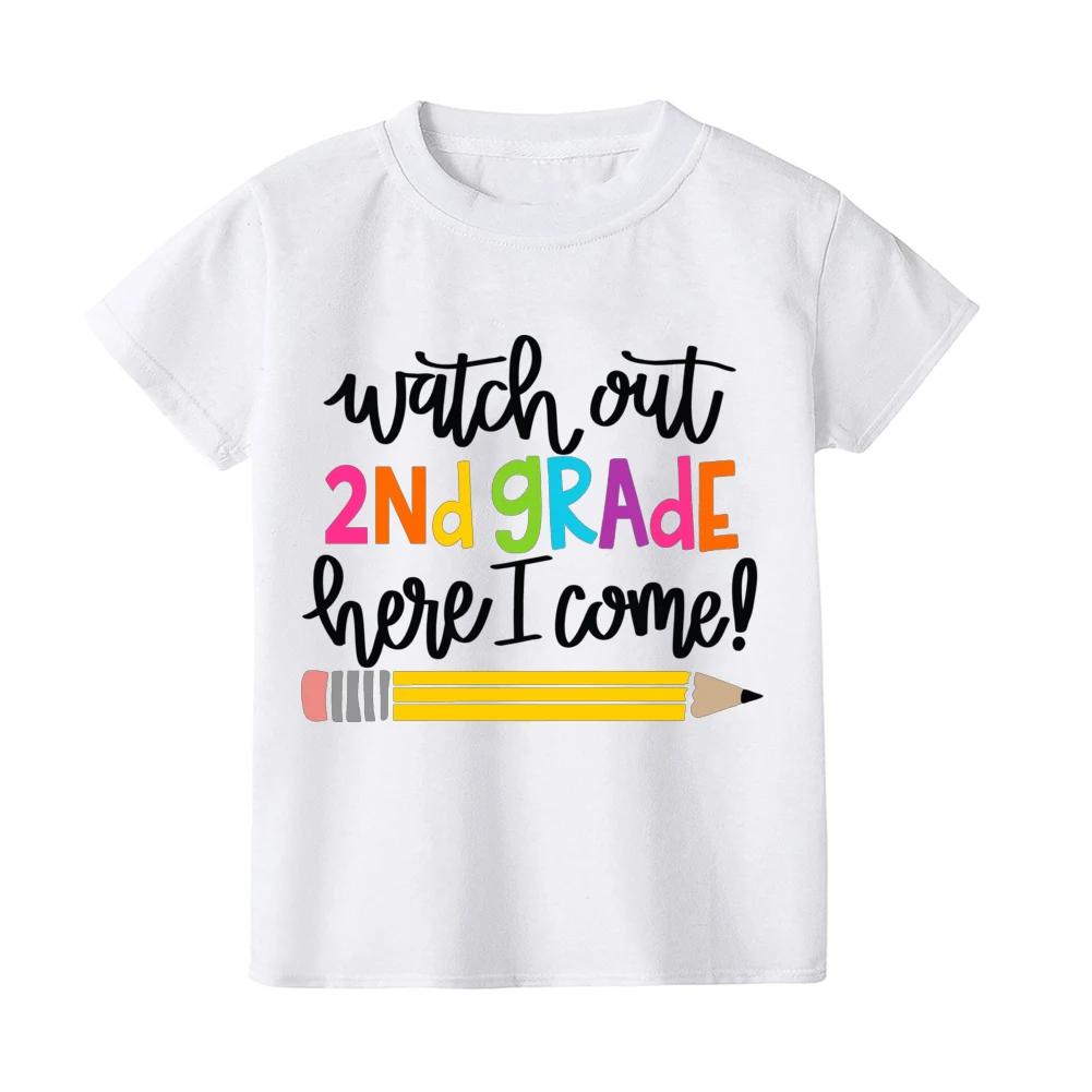 First Day of Kindergarten Kid TShirt Girl Boy Clothes Back To School Shirt Preschool 15th Grade Child Shirts School Opens Gift