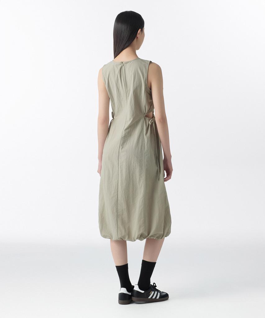 Musinsa Standard Woman Women'S Nylon Cutout Long Dress [Grayish Beige]