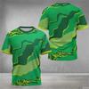 Men's Colorful Pattern T-shirt Summer Casual Round Neck Short Sleeve Street T-shirt