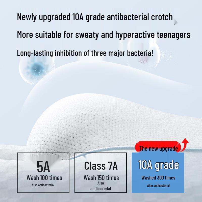Maoren Boys' Ice Silk Breathable Antibacterial Underwear (4-Pack)