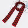 Striped Scarf Long Knitted Scarf Neck Warmer Women Scarf Lightweight Neck Wrap
