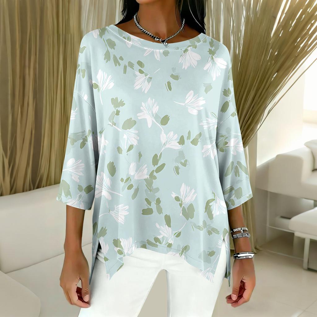 Women's 3/4 Sleeve Shirts Graphic Tees Shirts Casual Basic Tops Pullovers