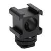 Metal Camera Tri Hot Shoe Mount Adapter for Microphone LED Video Light Monitor