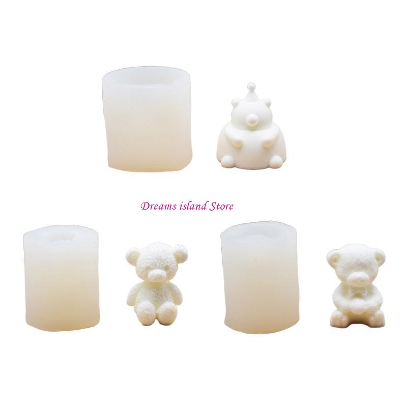 Handmade Soap Craft Kitchen Baking Fond Soap Mold Cartoon Little Bear Gift HX6C