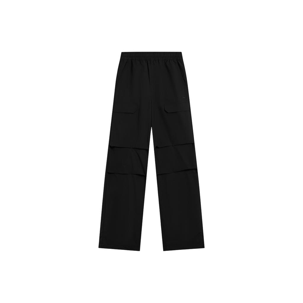 Li Ning Sports Lifestyle Series Logo Embroidered Casual Pants Women bottoms AYKV896-1