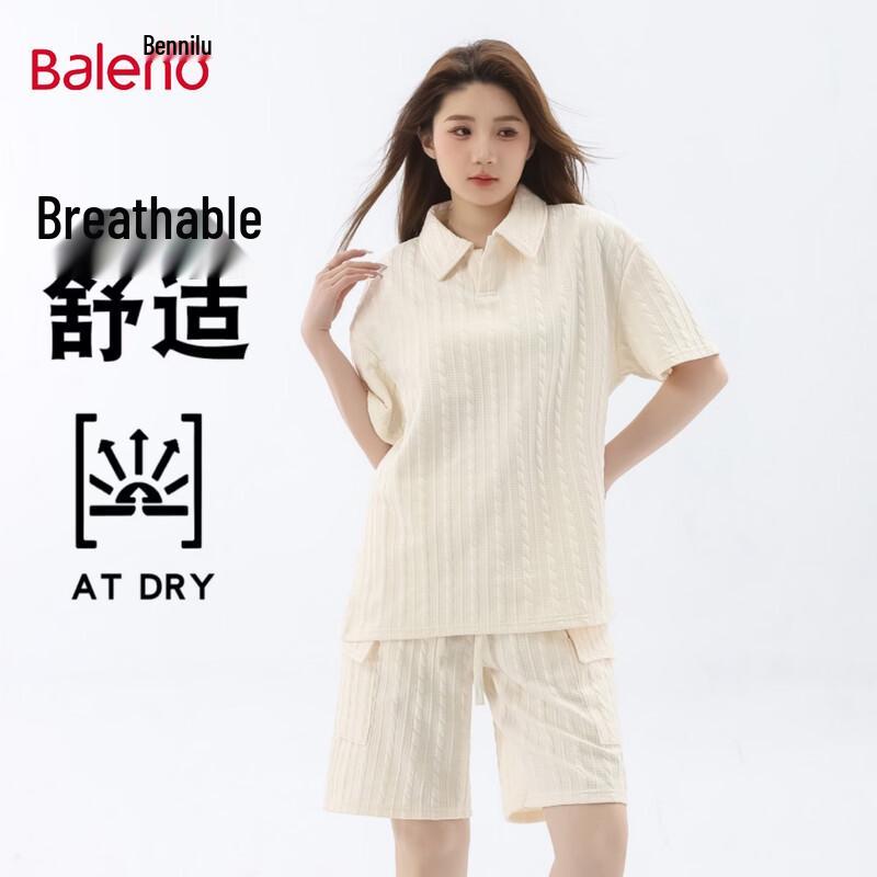Baleno Women s Knit Polo Shirt & Shorts Set S