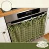 Charm Hand Stitched Oven Cover Curtain With Hide Feature For Farmhouse Kitchens