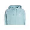 Adidas Logo Hooded Long-Sleeve Jacket for Men, Light Blue