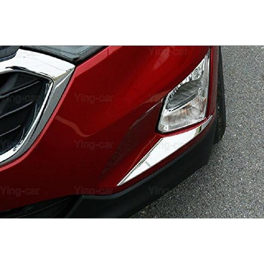 / 2Pcs Chrome Front Fog Light Lamp Cover Trim Molding Compatible for Chevy Chevrolet Equinox 2018-2019