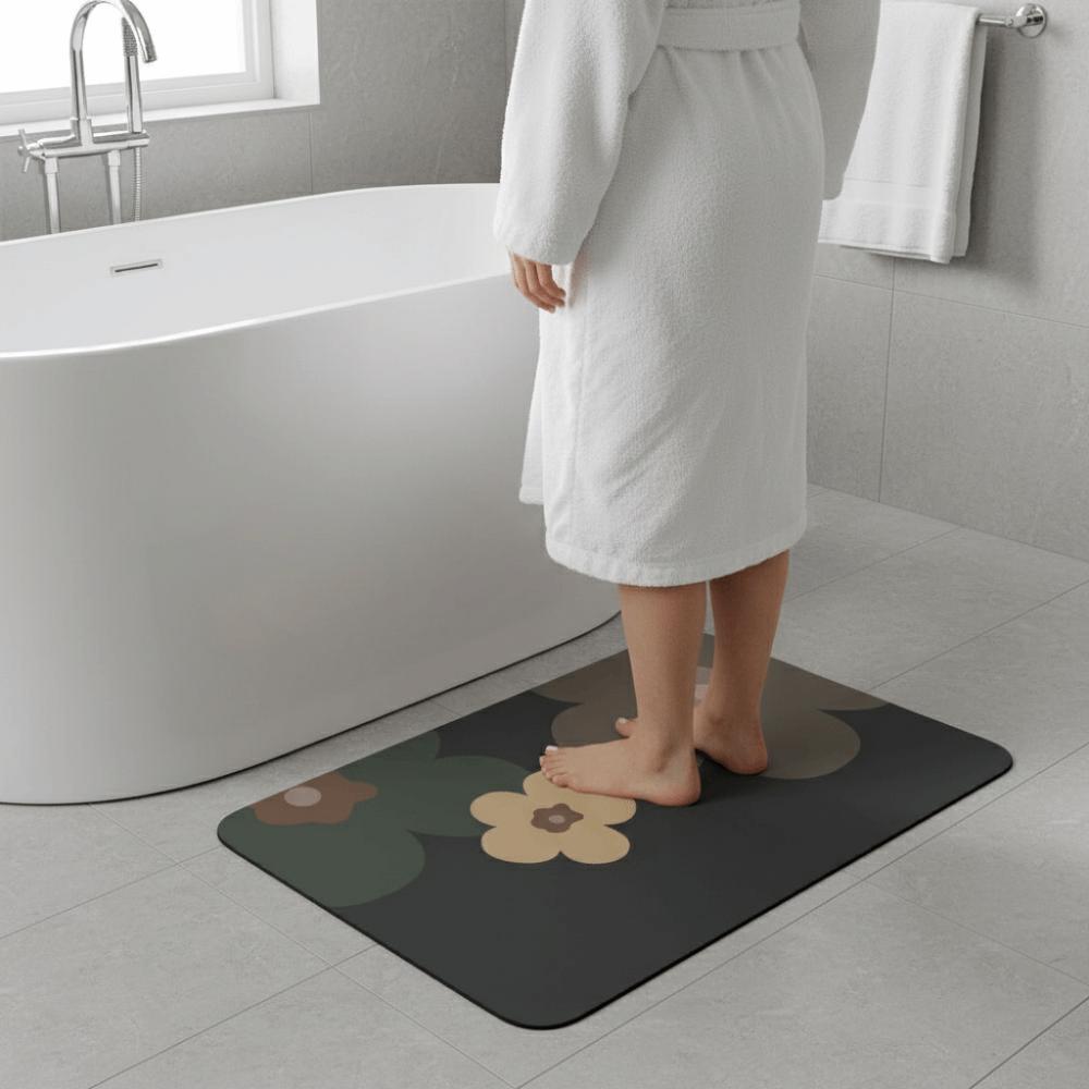 Quick-Dry Bathroom Mat Water Absorption Anti Slip Mat Door Rug Diatom Mud Floor Mat  Bathroom