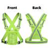 Adjustable Reflective Safety Vest High Visibility Safety Jacket with Strap for Night Work Running Bicycle