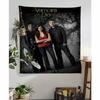 The VVampire Diaries Anime Tapestry Hanging Tarot Hippie Wall Rugs Dorm Home Decor