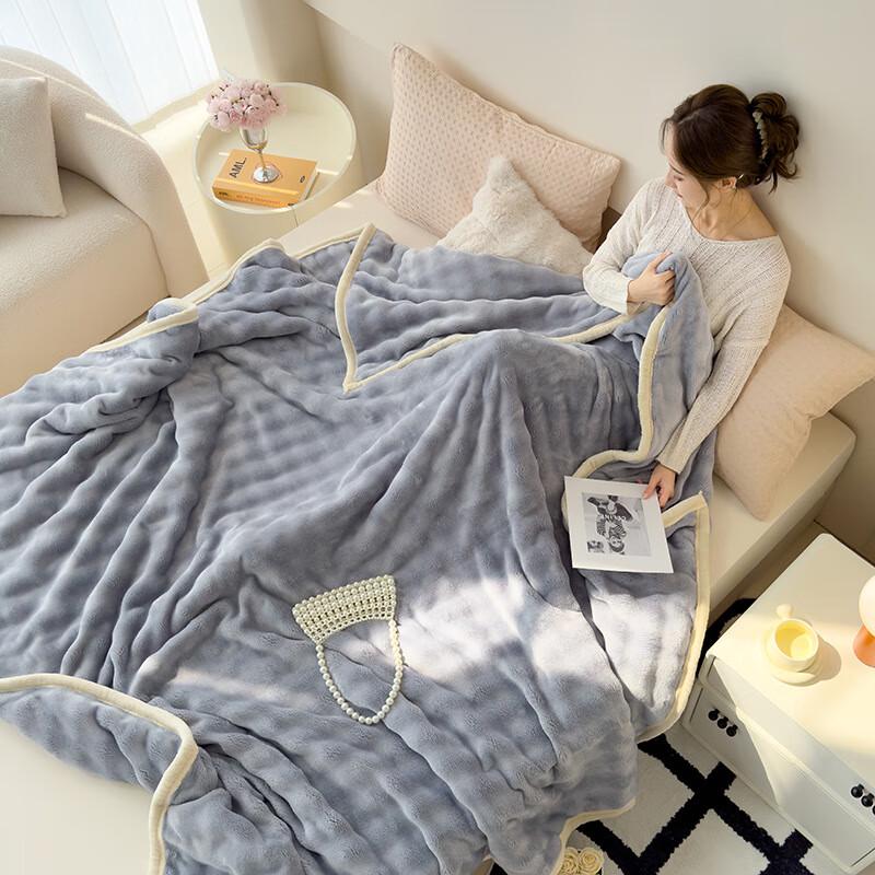 Cebu Blue Bubble Coral Fleece Blanket