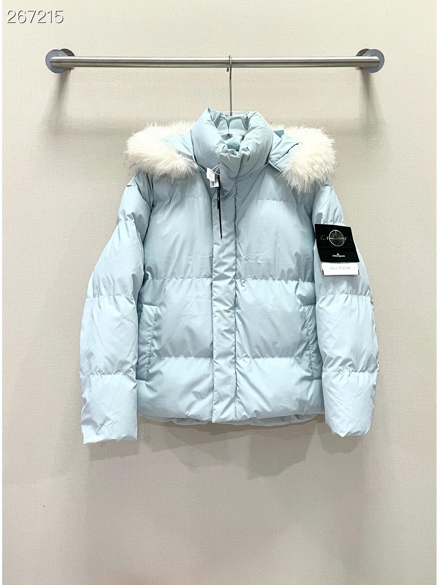 

CrossStone Warm Winter Jacket with Removable PU Fur Collar M светло-синий