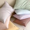 Heart Embroidery Pure Cotton Pillowcase Pair (48x74cm) - Single/Double, Pack of 2