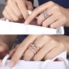 Ring Crystal Rings Vintage Minimalist Classic Jewelry Finding Skin-Friendly Comfortable for Parties Leisure Daily