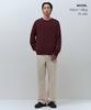 MUSINSA STANDARD [Victoria Wool] Minimal Ribbed Crew Neck Knit [Burgundy]