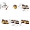 Dust-proof Stainless Steel Seasoning Jar Set With Spoon Tray Salt Storage Container  Sugar