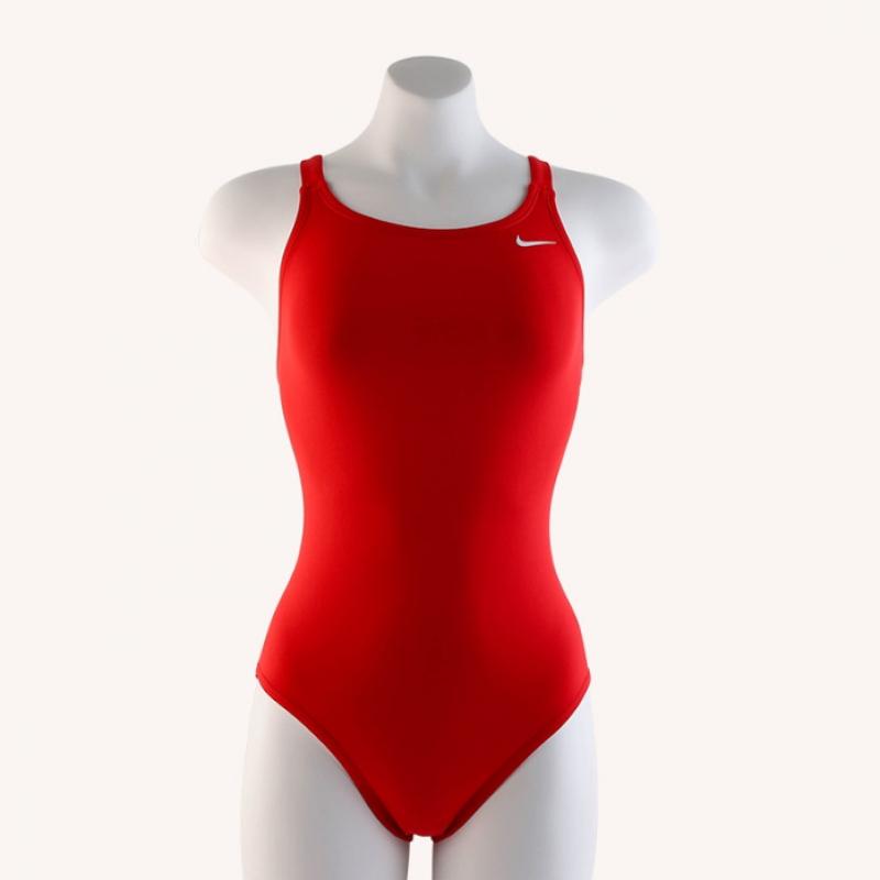 Nike Women Anser Solid Fastback Swimsuit Pink Glow Nessa001
