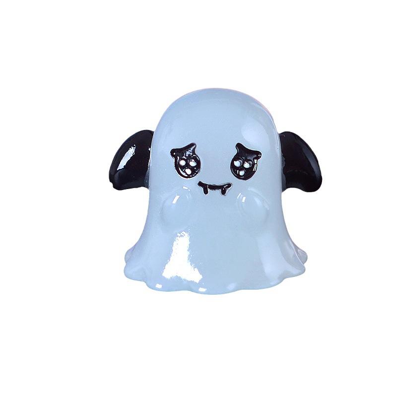 Halloween Owl Ghost Luminous Series Micro Landscape Small Ornaments Car Center Control Decorative Luminous Ornaments