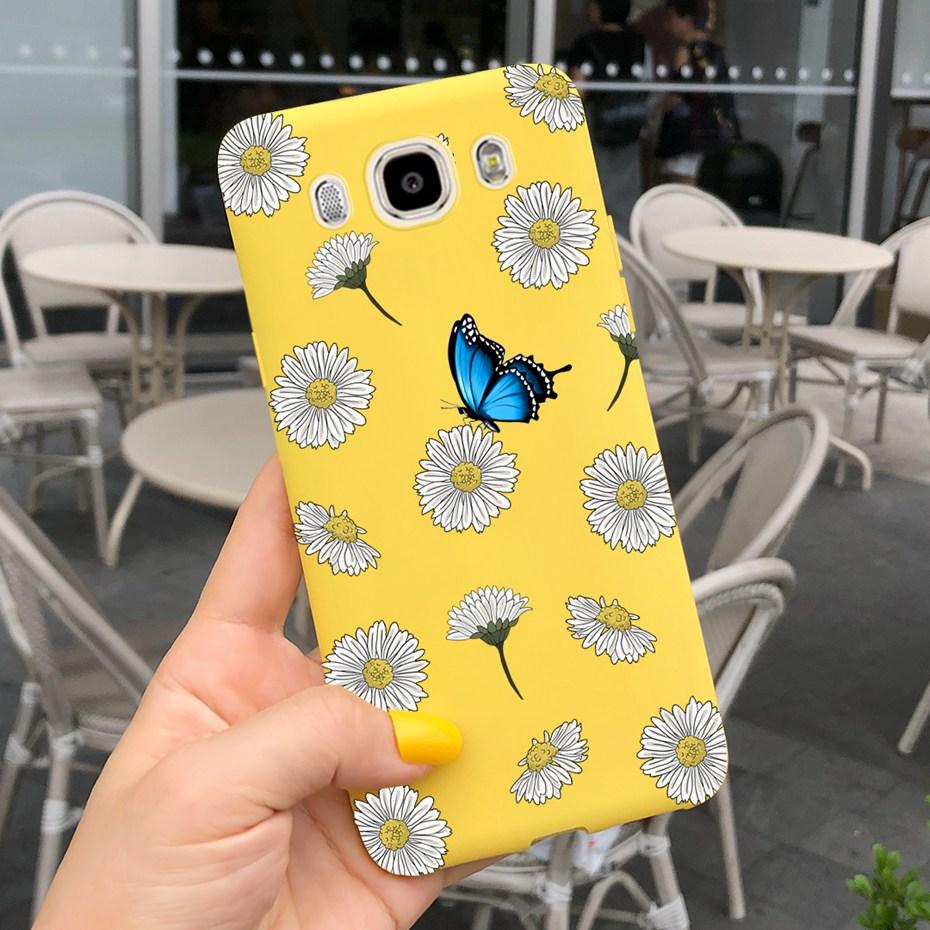Soft TPU Case For Samsung J7 J5 J3 2016 Phone Case Flower Printed Silicone Cute Back Cover For Samsung Galaxy J3 J5 7 2016 Funda