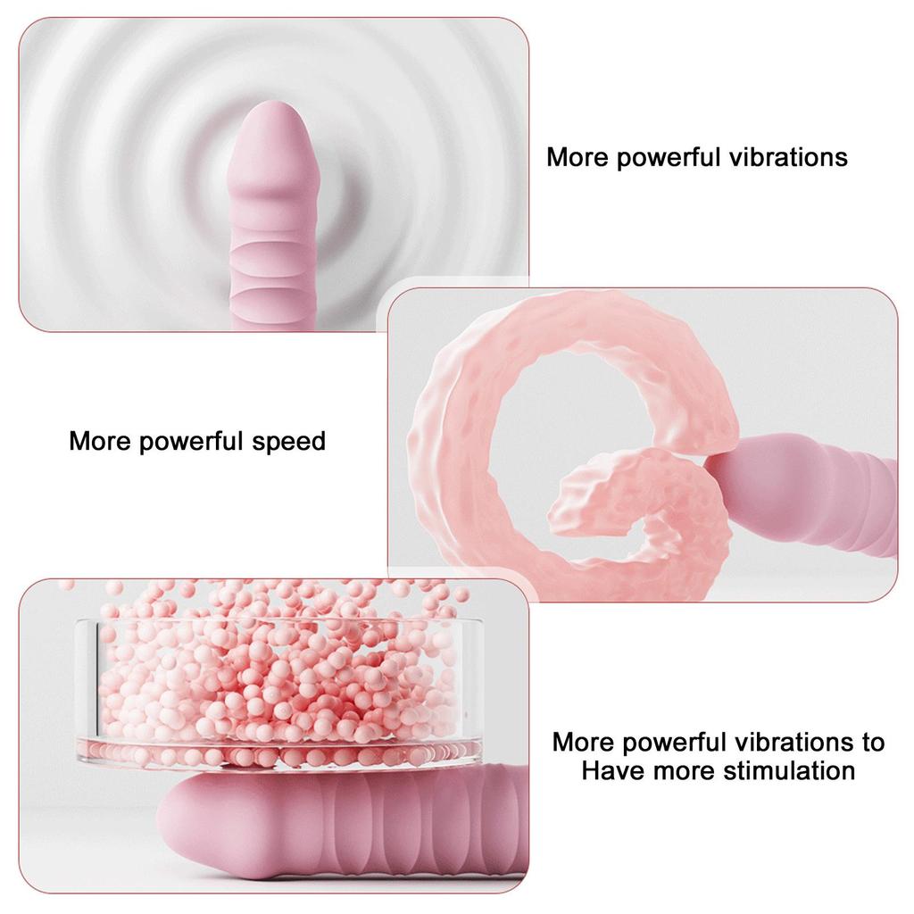 Heizbarer Vibrator Sexspielzeug Weibliche Vagina Klitoris Nippel G-Punkt Stimulator Teleskopdildo Frauen Masturbation Massagegerät für 18+