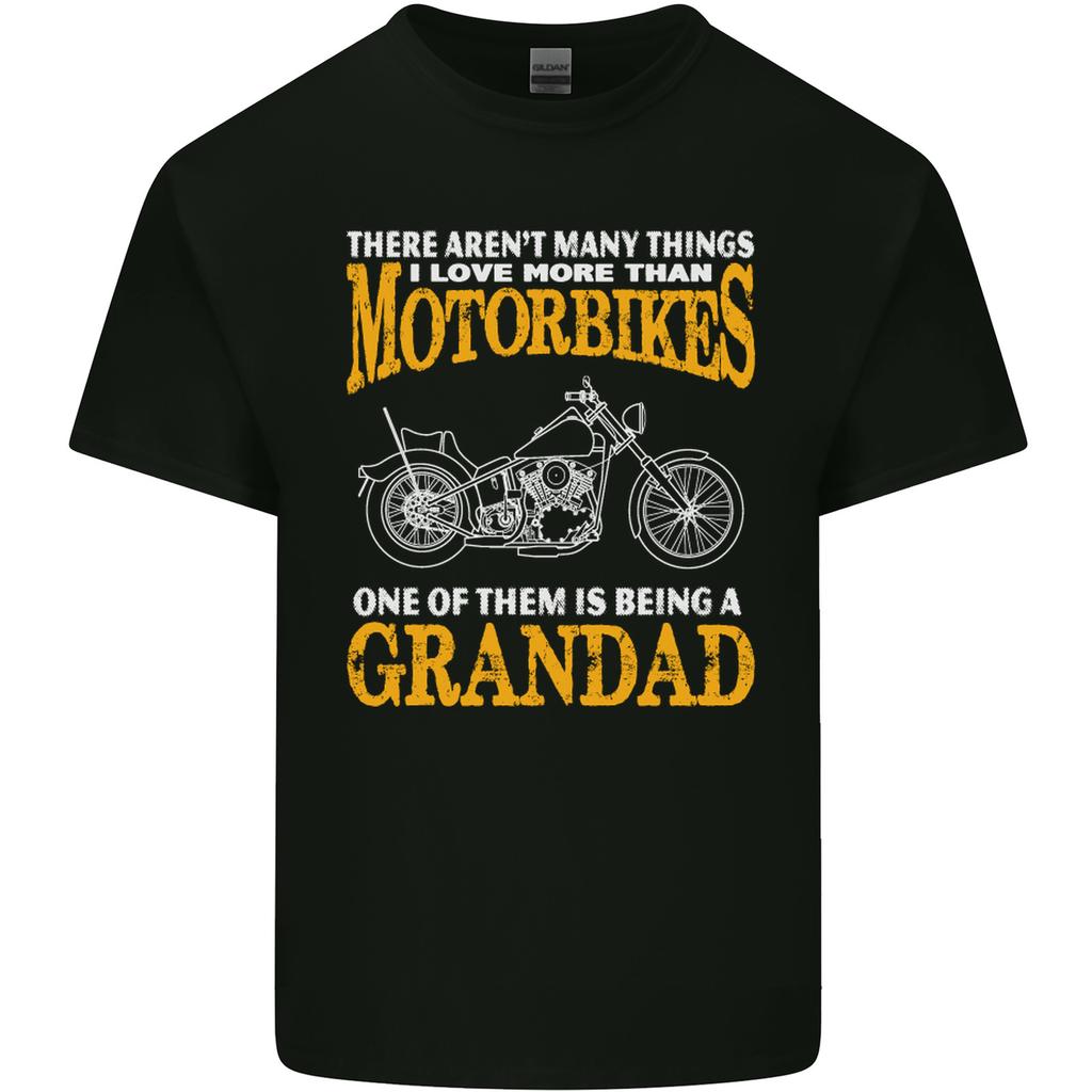 Being a Grandad Biker Motorcycle Motorbike Unisexs Light Cotton TShirt