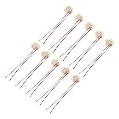 Uxcell Piezoelectric 15mm Piezoelectric General Purpose Ceramic Ceramic for Electronic Alarms Sensors Buzzer, 10-Pack, Sounder, Buzzer, 1.7mm Thick,