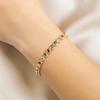 Waterproof Luxury Gold Color  Bangle Handmade Round Shape Cuff Bracelet  Female Lady Girl