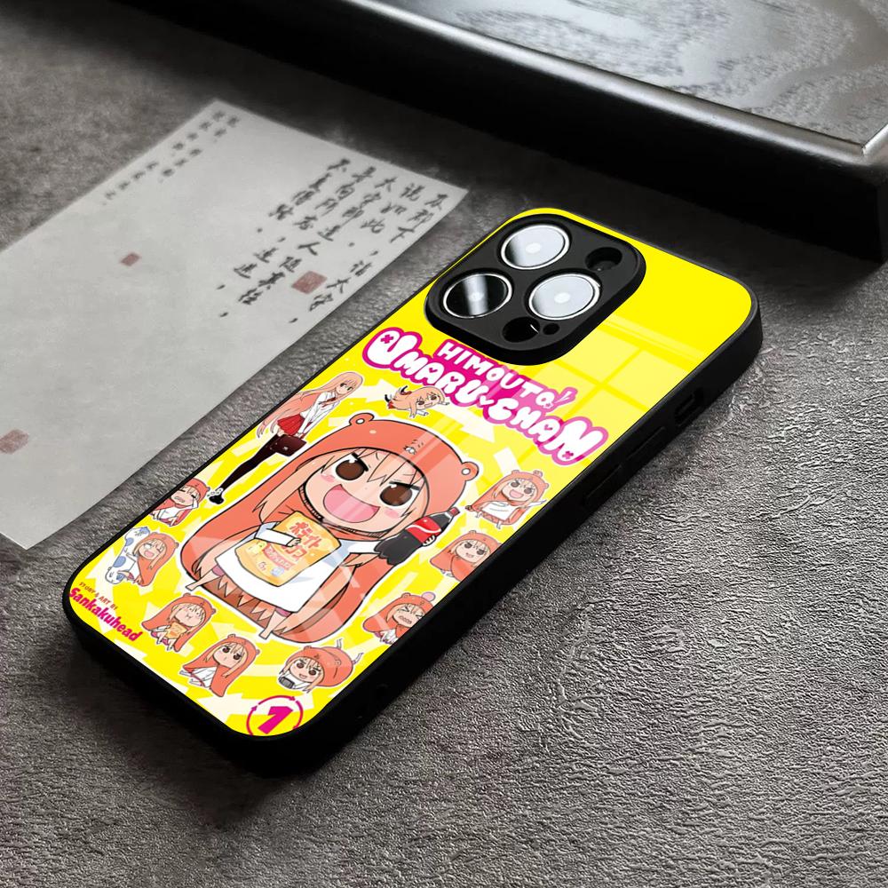 Himouto Umaru Chan Phone Case For IPhone 16 Pro Max 15 Plus 14 Pro 12 11 13 Mini X XR XS Max 8 7 Plus SE Glass Cover