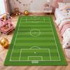 Green Soccer Field Indoor Rug Soft Nonslip Carpet For Living Room Play Area Hallway Home Party Decor Valentine'S Day Gift