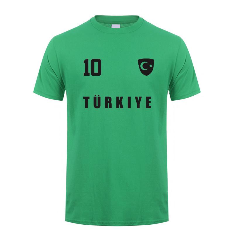 Turkey Footballer T Shirt Summer Cool Unisex Cotton Short Sleeve Turkey Tshirts Gift Unisex Tee Tops OT018