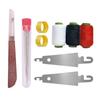 Large-Eye Steel Needle Set Hand Sewing Quick Threading Stitching Needles Threader Threading Device For Embroidery Beading Tool