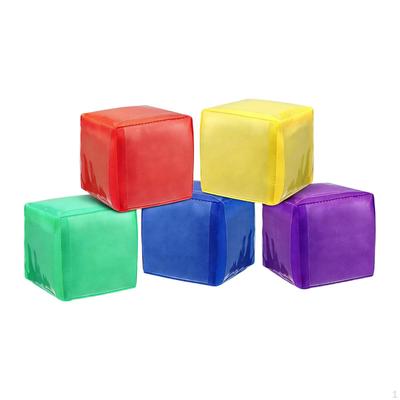 5x Schaumstoffwürfel mit Taschen für das Klassenzimmer Pädagogisches Spiel Differenzierter Unterricht