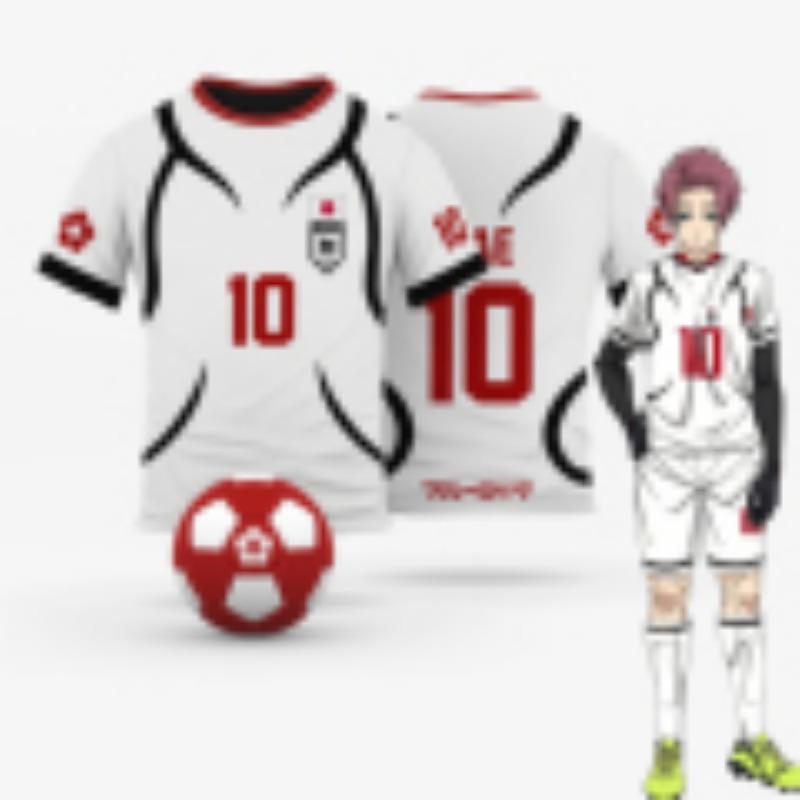 Anime Japonský Blue Lock Isagi Yoichi Fotbalový dres Tričko Cosplay Hyoma Chigiri Meguru Bachira Tričko Originální pánské oblečení