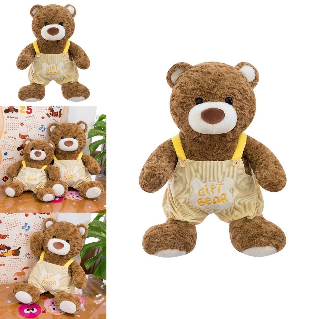 Plush Teddy Bear Sitting Pose With Straps For Kids And Women Soft Cushion