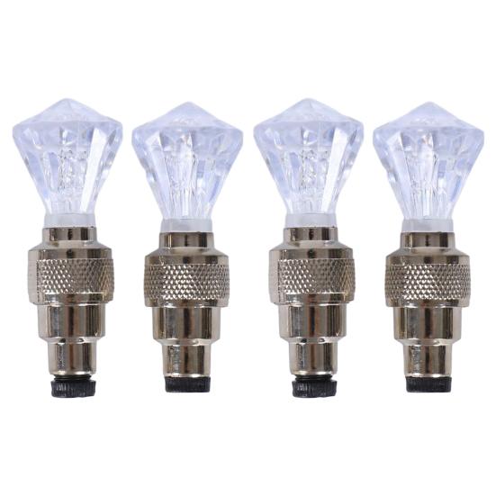 2/4ks Světlo na ventil duše jízdního kola Chytrý senzor LED Lampa na kolo pro noční jízdu Barevná Dekorativní lampa na ventil silničního nebo horského kola Příslušenství pro jízdní kola