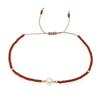 Trendy Deep Blue & Gold Rice Bead Pearl Hand Bracelet: Niche Design Women's Fashion Accessory