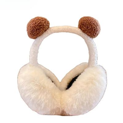Winter Women's Earmuffs Keep Warm Korean Cute Version of Teddy Bear Cartoon Earmuffs Kids Adults Plush Extra Thick Ear Muffs