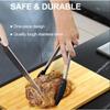 600ºF Heat Resistant Kitchen Tongs, 1Pc Silicone Food Tongs Premium Locking Cooking Tongs with Silicone Tips For Baking Steak