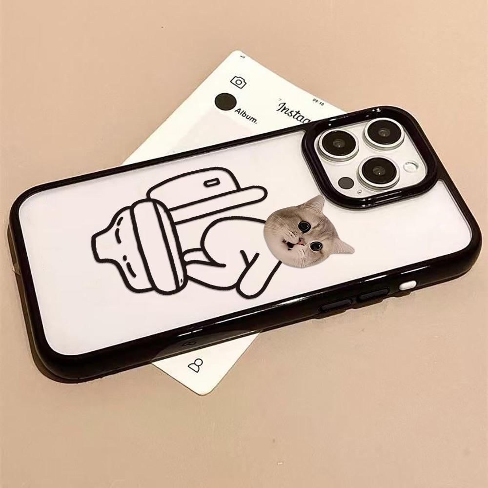 Acrylic Phone Case for iPhone 11 12 13 14 Pro 12 14 16 Pro Max for Samsung A16 A36 A56 S24 FE High-quality Painted Anti-fall Mobile Phone Case