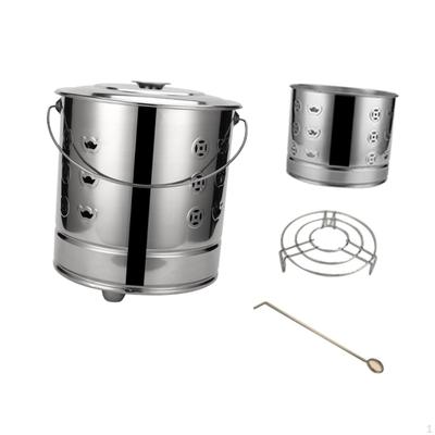 Paper Burning Stainless Steel Fire Pool Fireplace Firing Bucket for Garden House Sacrifices