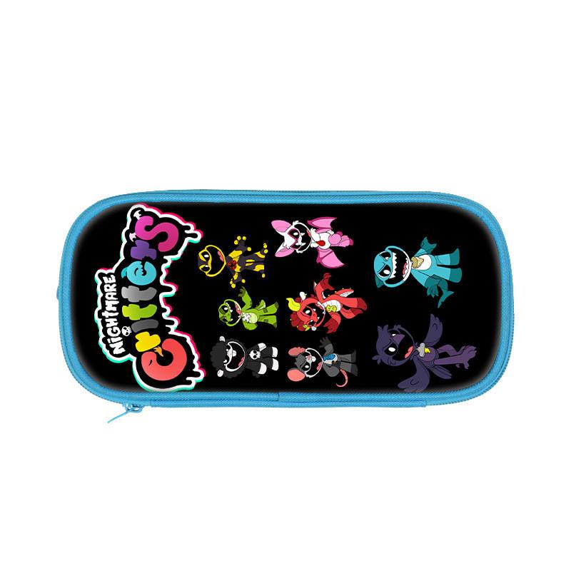 Nightmare Critters Double Layer Pencil Case With Nylon Material For Students And Kids