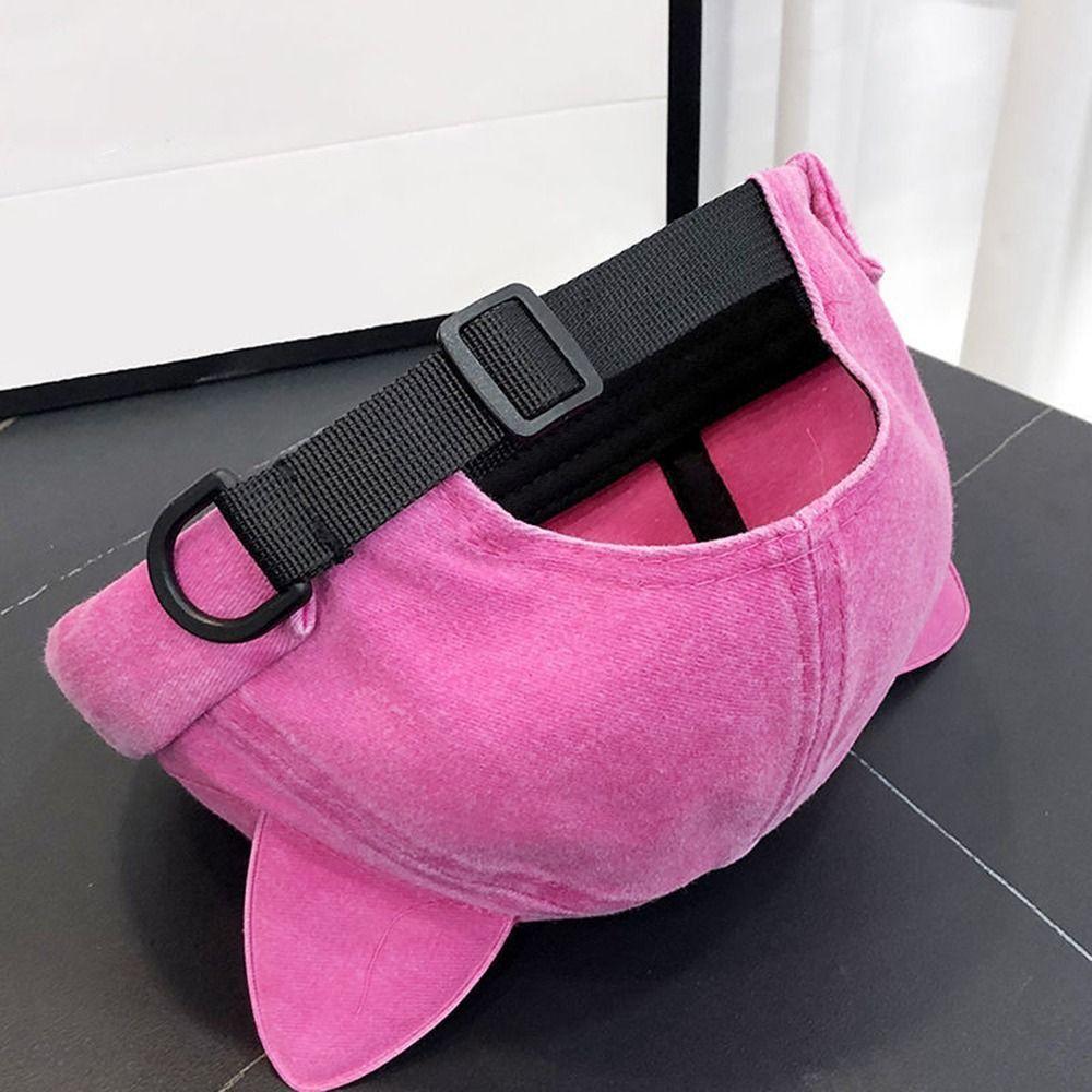 Sweet Cat Ears Brimless Hat Adjustable Basin Hat Foldable Solid Color Beanie Hat  Unisex