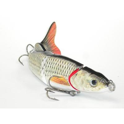 Multi-section 5 Section Fishing Lure Crank Bait Swimbait Bass Shad Dace 3D Eyes Fishing Tools