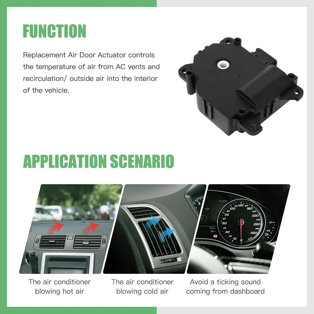 SCITOO HVAC Heater Blend Door Actuator, Compatible with Honda Accord 2003-2007, Sedan, Right Main, Temperature, Replace# 79170SDAA41, 604-882