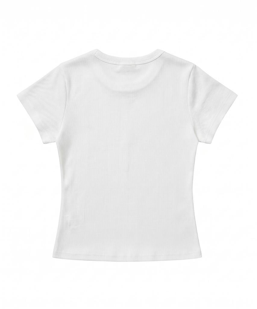 UNDEROFF Stretch Cotton Slim Short Sleeve T-Shirt White