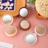 Small Size Hair Comb With Folding Mirror Traveling Portable Massage Folding Comb Women Girl Hair Brush With Mirror Styling Tools