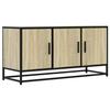VidaXL Meuble TV chêne sonoma 100x35x50 cm bois d'ingénierie et métal, banc TV, meuble hifi, centre de divertissement, 848830