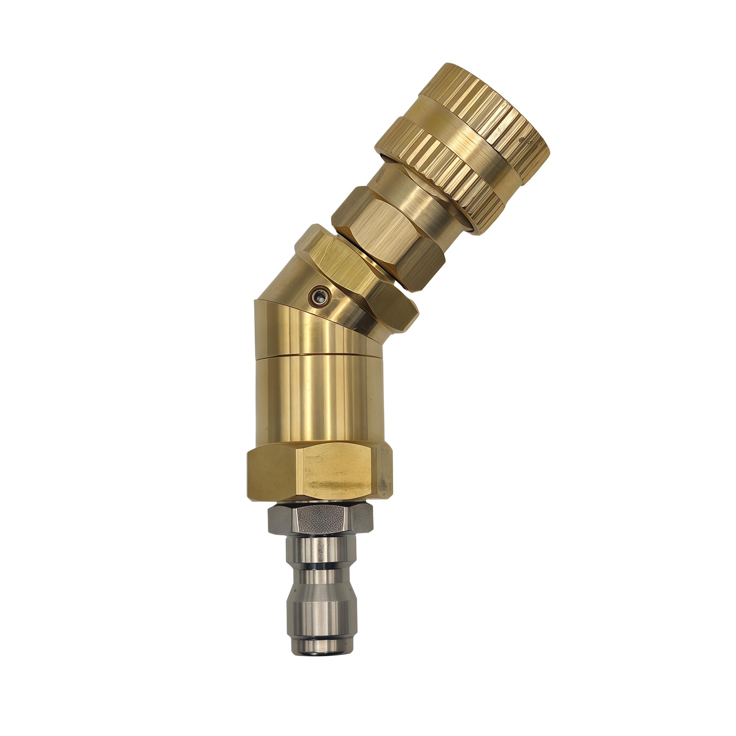 

Heavy Duty Pressure Washer Quick Connect Coupler - 1/4 Quick Connect & M14x1.5 Thread with 360° Swivel